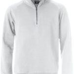 Clique CQ021043 Classic Half Zip - White | Custom Printed and Embroidered