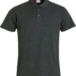 Clique CQ028230 Basic Polo - Anthracite Melange | Custom Printed and Embroidered