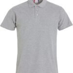 Clique CQ028230 Basic Polo - Grey Melange | Custom Printed and Embroidered