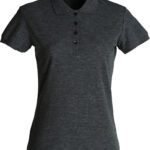 Clique CQ028231 Ladies Basic Polo - Anthracite Melange | Custom Printed and Embroidered