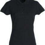 Clique CQ028231 Ladies Basic Polo - Black | Custom Printed and Embroidered