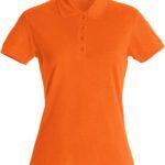 Clique CQ028231 Ladies Basic Polo - Blood Orange | Custom Printed and Embroidered