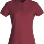 Clique CQ028231 Ladies Basic Polo - Burgundy | Custom Printed and Embroidered