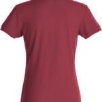 Clique CQ028231 Ladies Basic Polo - Burgundy | Custom Printed and Embroidered