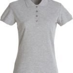 Clique CQ028231 Ladies Basic Polo - Grey Melange | Custom Printed and Embroidered