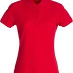 Clique CQ028231 Ladies Basic Polo - Red | Custom Printed and Embroidered