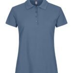 Clique CQ028231 Ladies Basic Polo - Steel Blue | Custom Printed and Embroidered