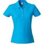 Clique CQ028231 Ladies Basic Polo - Turquoise | Custom Printed and Embroidered