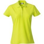 Clique CQ028231 Ladies Basic Polo - Visibility Green | Custom Printed and Embroidered