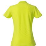 Clique CQ028231 Ladies Basic Polo - Visibility Green | Custom Printed and Embroidered