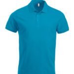 Clique CQ028244 Short Sleeve Classic Lincoln - Turquoise | Custom Printed and Embroidered