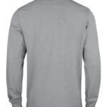 Clique CQ028245 Long Sleeve Classic Lincoln - Grey Melange | Custom Printed and Embroidered