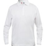 Clique CQ028245 Long Sleeve Classic Lincoln - White | Custom Printed and Embroidered