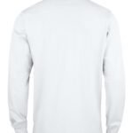 Clique CQ028245 Long Sleeve Classic Lincoln - White | Custom Printed and Embroidered