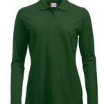 Clique CQ028247 Long Sleeve Classic Marion - Bottle Green | Custom Printed and Embroidered