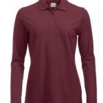 Clique CQ028247 Long Sleeve Classic Marion - Burgundy | Custom Printed and Embroidered