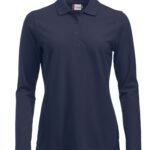 Clique CQ028247 Long Sleeve Classic Marion - Dark Navy | Custom Printed and Embroidered