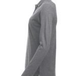 Clique CQ028247 Long Sleeve Classic Marion - Grey Melange | Custom Printed and Embroidered