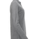 Clique CQ028247 Long Sleeve Classic Marion - Grey Melange | Custom Printed and Embroidered