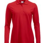 Clique CQ028247 Long Sleeve Classic Marion - Red | Custom Printed and Embroidered