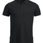 Clique CQ028250 Manhattan Polo - Black | Custom Printed and Embroidered