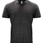 Clique CQ028264 Classic OC Polo - Anthracite Melange | Custom Printed and Embroidered