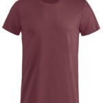 Clique CQ029030 Basic T - Burgundy | Custom Printed and Embroidered