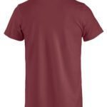Clique CQ029030 Basic T - Burgundy | Custom Printed and Embroidered
