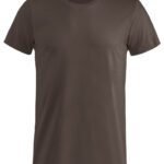 Clique CQ029030 Basic T - Dark Mocca | Custom Printed and Embroidered