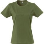 Clique CQ029031 Ladies Basic T - Army Green | Custom Printed and Embroidered