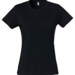 Clique CQ029031 Ladies Basic T - Black | Custom Printed and Embroidered