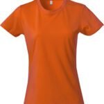Clique CQ029031 Ladies Basic T - Blood Orange | Custom Printed and Embroidered