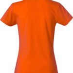Clique CQ029031 Ladies Basic T - Blood Orange | Custom Printed and Embroidered