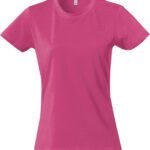 Clique CQ029031 Ladies Basic T - Bright Cerise | Custom Printed and Embroidered
