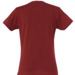 Clique CQ029031 Ladies Basic T - Burgundy | Custom Printed and Embroidered