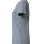 Clique CQ029031 Ladies Basic T - Grey Melange | Custom Printed and Embroidered