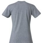 Clique CQ029031 Ladies Basic T - Grey Melange | Custom Printed and Embroidered