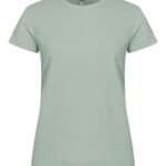 Clique CQ029031 Ladies Basic T - Sage Green | Custom Printed and Embroidered