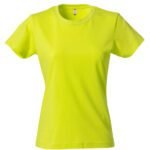 Clique CQ029031 Ladies Basic T - Visibility Green | Custom Printed and Embroidered