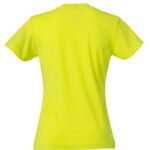 Clique CQ029031 Ladies Basic T - Visibility Green | Custom Printed and Embroidered