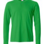 Clique CQ029033 Basic Long Sleeve T - Apple Green | Custom Printed and Embroidered