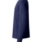Clique CQ029033 Basic Long Sleeve T - Dark Navy | Custom Printed and Embroidered