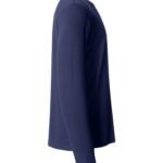 Clique CQ029033 Basic Long Sleeve T - Dark Navy | Custom Printed and Embroidered
