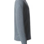 Clique CQ029033 Basic Long Sleeve T - Grey Melange | Custom Printed and Embroidered