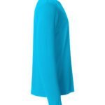Clique CQ029033 Basic Long Sleeve T - Turquoise | Custom Printed and Embroidered