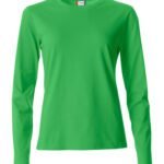 CLIQUE CQ029034 Ladies L/S Basic-T - Apple Green | Custom Printed and Embroidered
