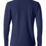 CLIQUE CQ029034 Ladies L/S Basic-T - Dark Navy | Custom Printed and Embroidered