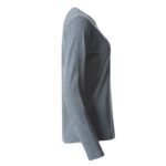 CLIQUE CQ029034 Ladies L/S Basic-T - Grey Melange | Custom Printed and Embroidered