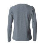 CLIQUE CQ029034 Ladies L/S Basic-T - Grey Melange | Custom Printed and Embroidered