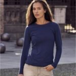 CLIQUE CQ029034 Ladies L/S Basic-T | Custom Printed and Embroidered